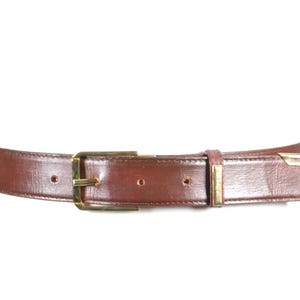 Burgundy Leather Belt, Vintage Western Belt, Made in Italy Handcrafted Leather Waist Belt, Rich Wine Red Belt, Cowboy Chic Belt Women Men