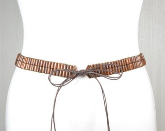 Grommet Detail Boho Brown Soft Suede Fringe Festival Belt Boho Tan Suede Fringe Belt With Grommet Details - Etsy main image 3