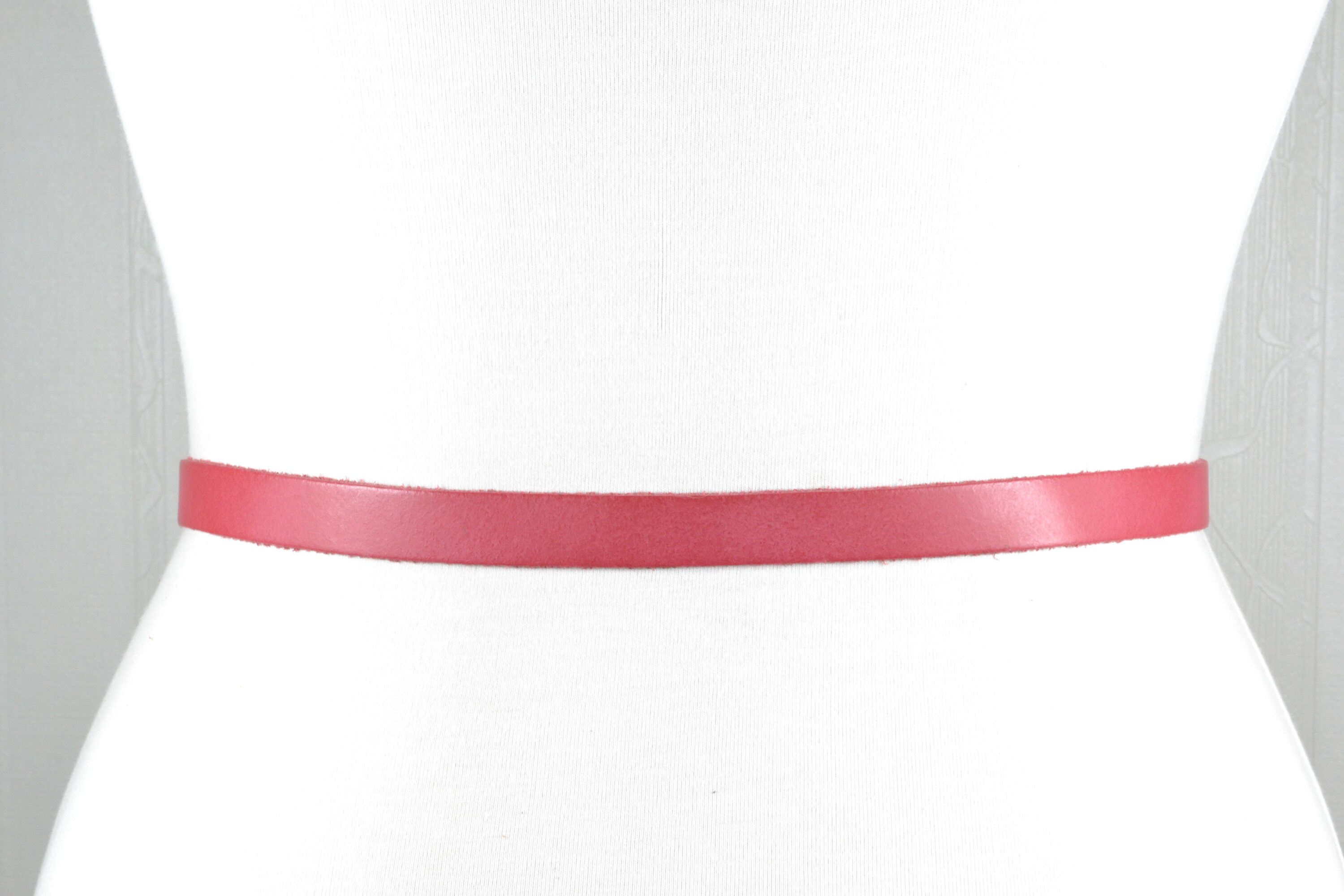 Vintage handmade pink embroidered western boho skinny belt women\'s small 29-33 il_fullxfull.3499694538_1hc5.jpg main image 4
