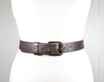 VINTAGE LEATHER Belt,banana Republic Small Leather Belt  display picture 2