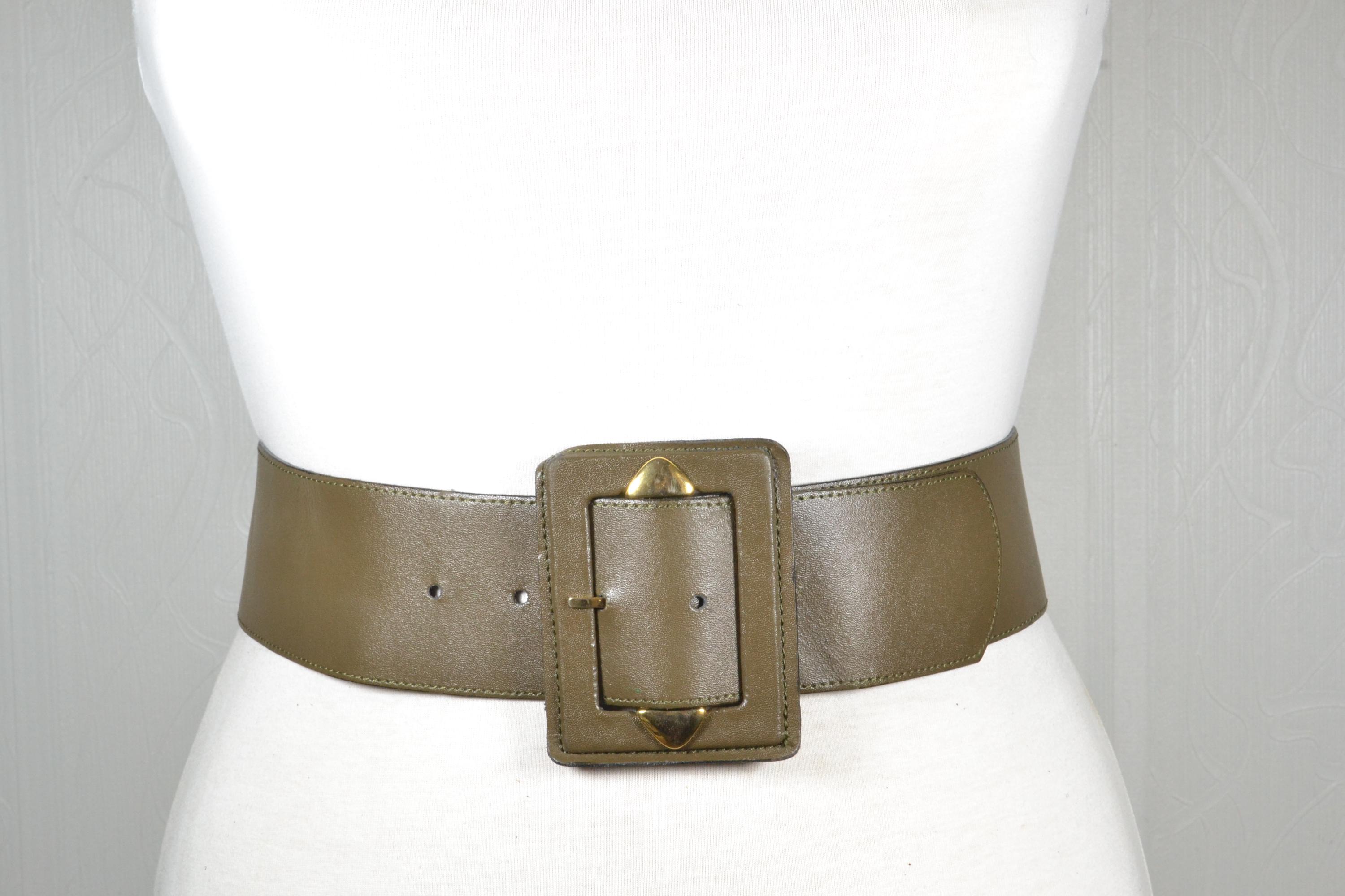 Olive Green Corset Belt - Etsy
