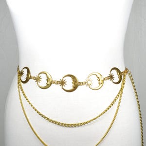 Celestial Moon Belt Gold - Etsy display picture 2