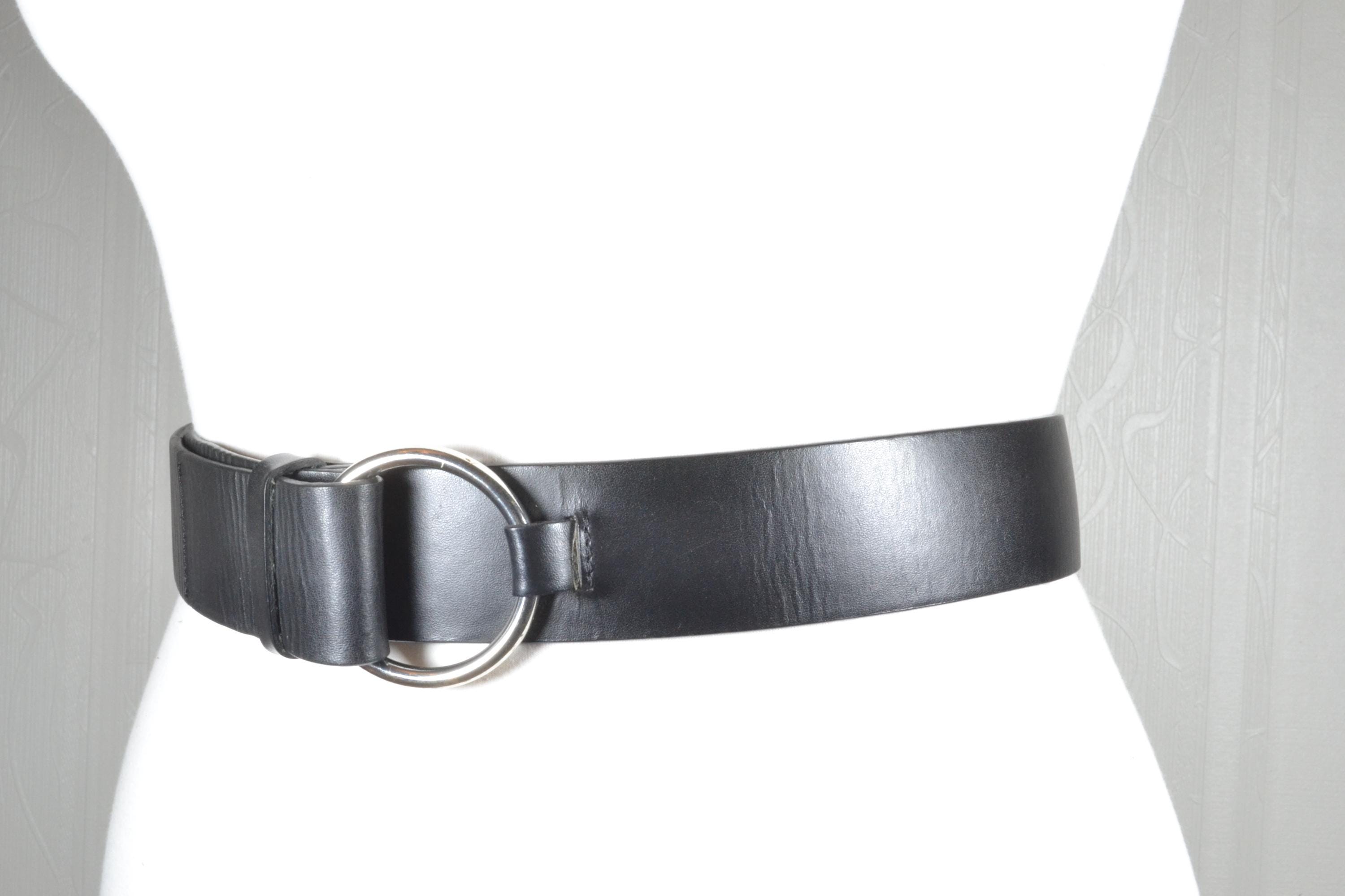 8298- Women\'s Wide Genuine Leather Belt With A Round Cross Buckle Solaine Women main image 2