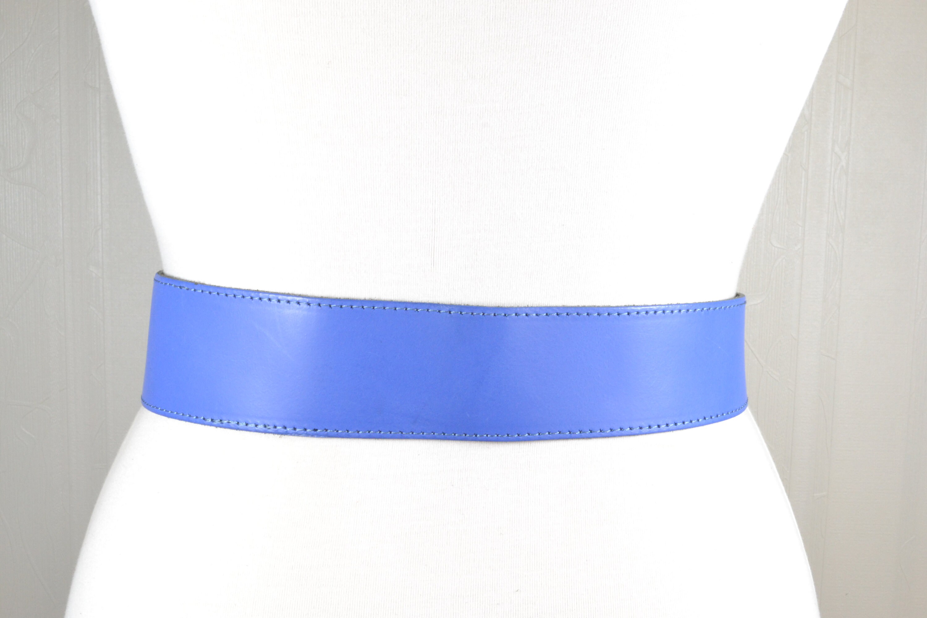 Vintage Asymmetrical Blue Belt Asymmetrical Belt - Etsy main image 4