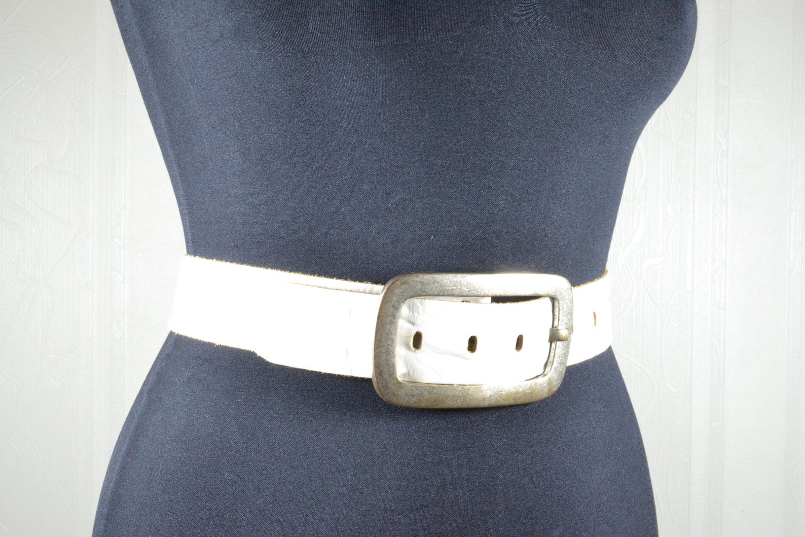Vintage White Stretch Belt main image 0