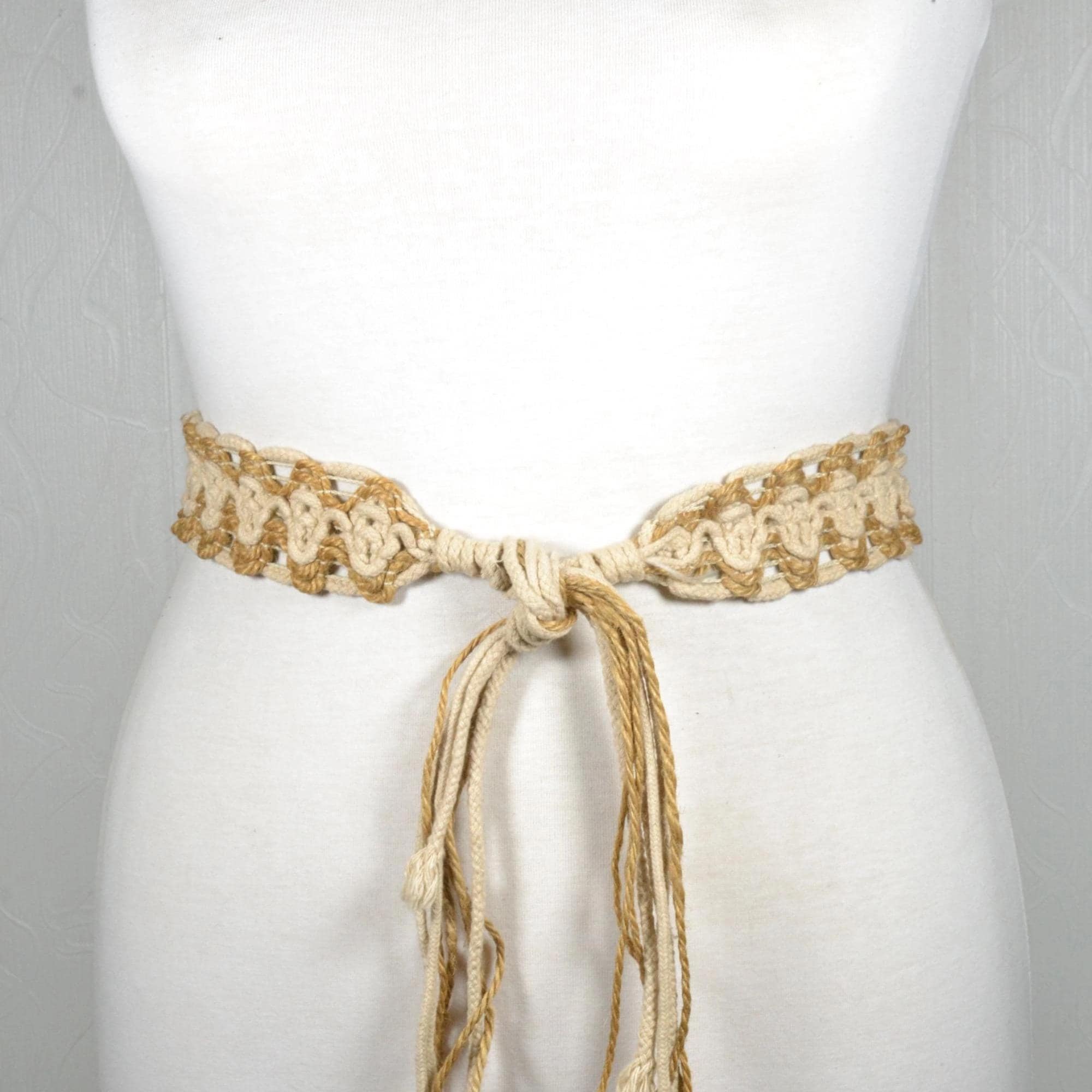 Vintage Suede Belt With Tassels - Etsy