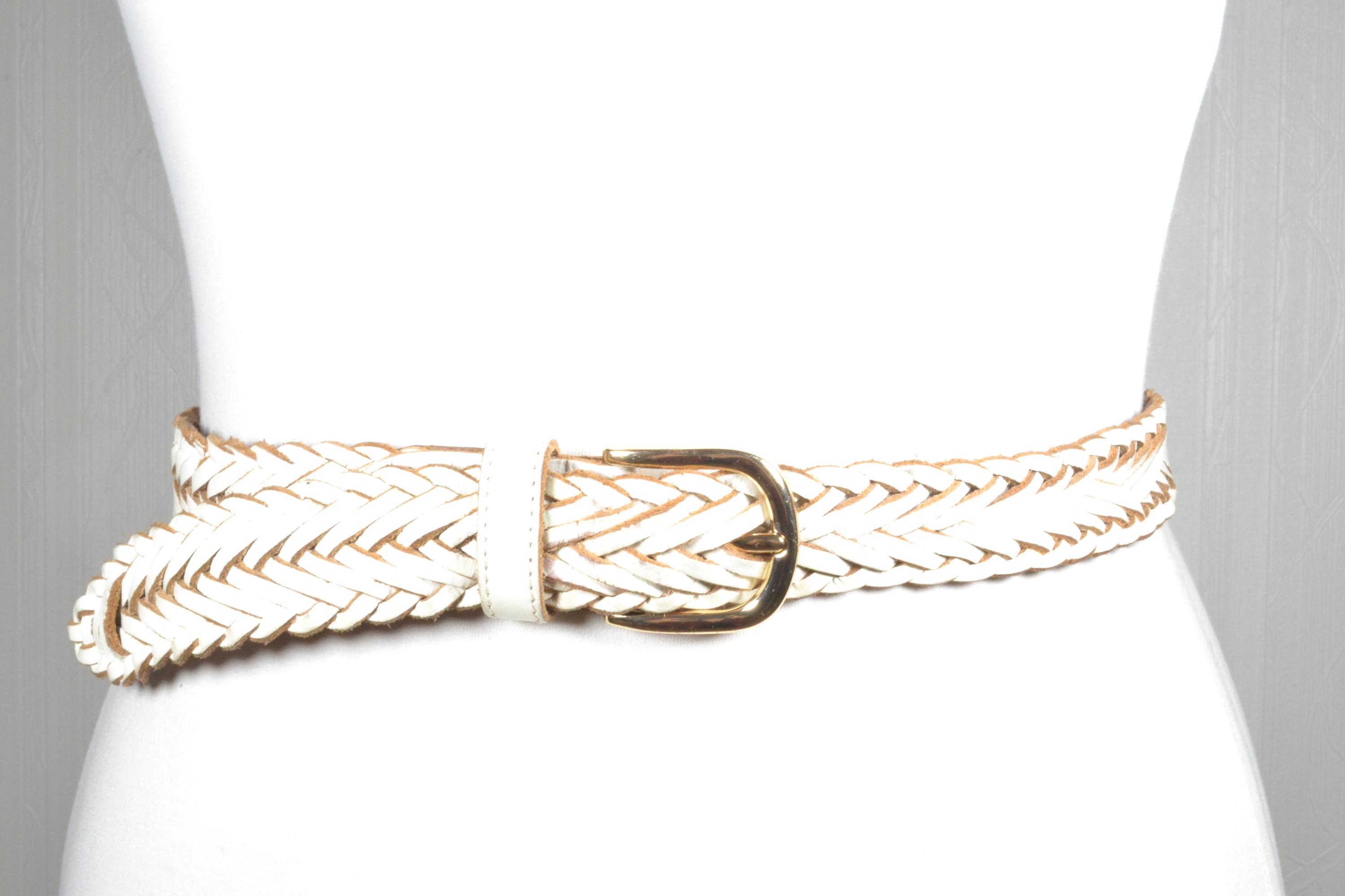 Boho style WHITE BELT WITH BUCKLE White Belt - All Accessories | Red Dress main image 4