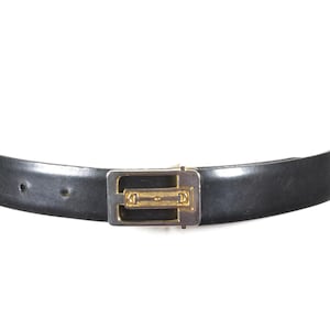 Classic Black Leather Belt, Made in Italy, Timeless Jeans Belt, Premium Italian Leather, Elegant Everyday Belt, Vintage Black Belt