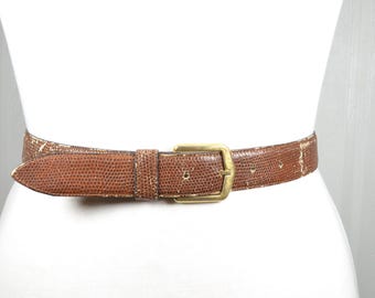 Vintage Gently Used W. Kleinberg Genuine Cognac Brown Lizard  display picture 1