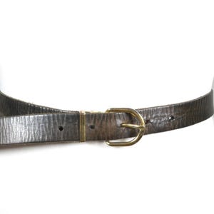 Cinto de couro marrom escuro para homens, cinto de couro unissex clássico, cinto feito à mão para o dia a dia, cinto jeans casual, cinto marrom vintage para o dia a dia