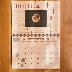 Retro väggkalender 2026 (engelska/spanska)
