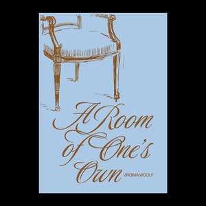 A Room of One's Own, Virginia Woolf - DIGITAL DOWNLOAD Poster design
