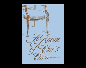 A Room of One's Own, Virginia Woolf - DIGITAL DOWNLOAD Poster design