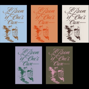 A Room of One's Own, Virginia Woolf - DIGITAL DOWNLOAD Poster design