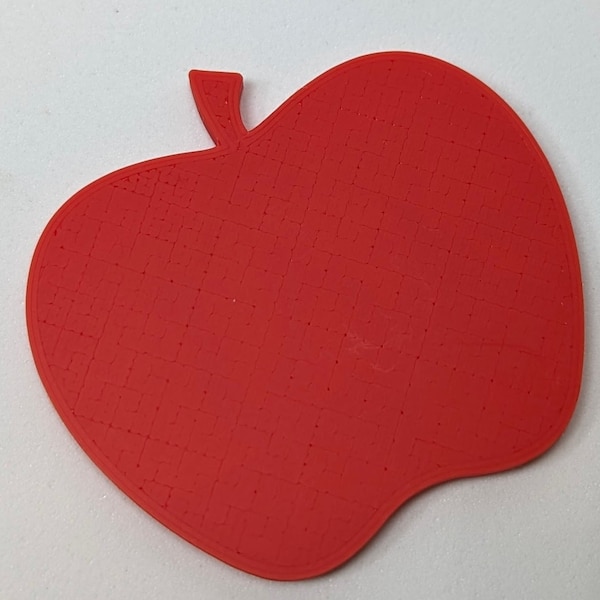 Red Apple Magnet - 3D printed, 50mm Fruit Decor