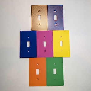 Colored Light Switch Cover, Outlet Cover, Switch Plate Cover - 3d printed