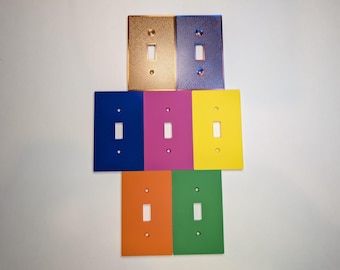 Colored Light Switch Cover, Outlet Cover, Switch Plate Cover - 3d printed