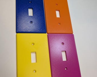 Beveled Colored Light Switch Cover, Outlet Cover, Switch Plate Cover - 3d printed