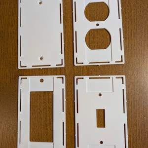 Snap On Base Plates for All Compatible Snap On Outlet Covers, Switch Covers, and Switch Plate Covers