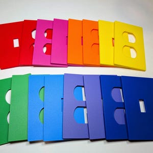 Colored Snap on  Outlet Cover, Switch Cover, Switch Plate Cover
