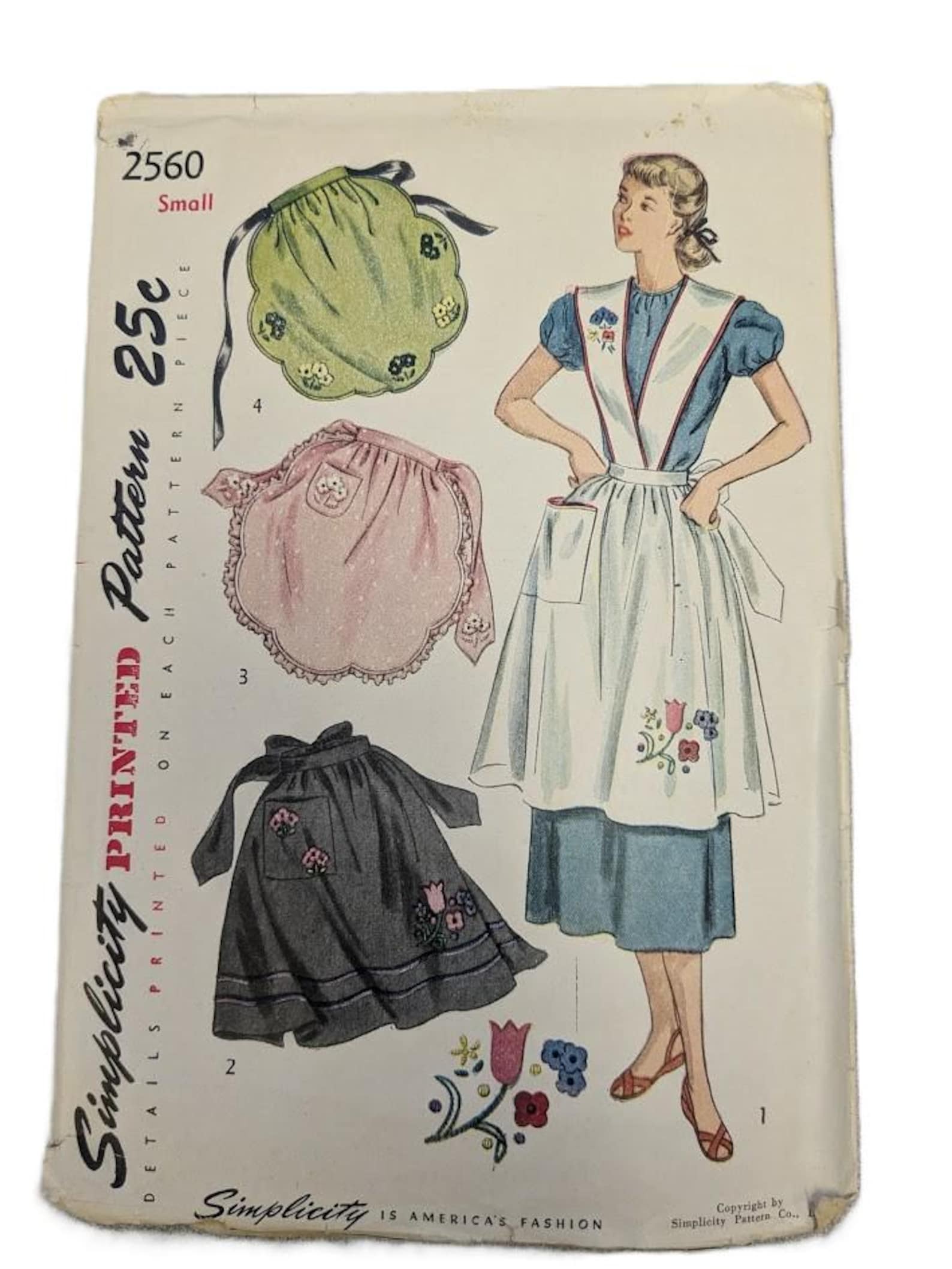 1940s/50 Vintage Sewing Pattern Simplicity 6417 3841 1782 2192 8457 ...