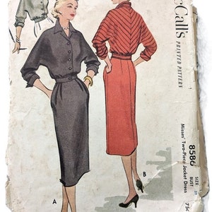 U Pick 1950s Vintage Sewing Patterns Complete Simplicity 1847 1886 1685 4971 McCall 5262 8336 3941 8586 Some Plus Size McCalls 8586 14/32