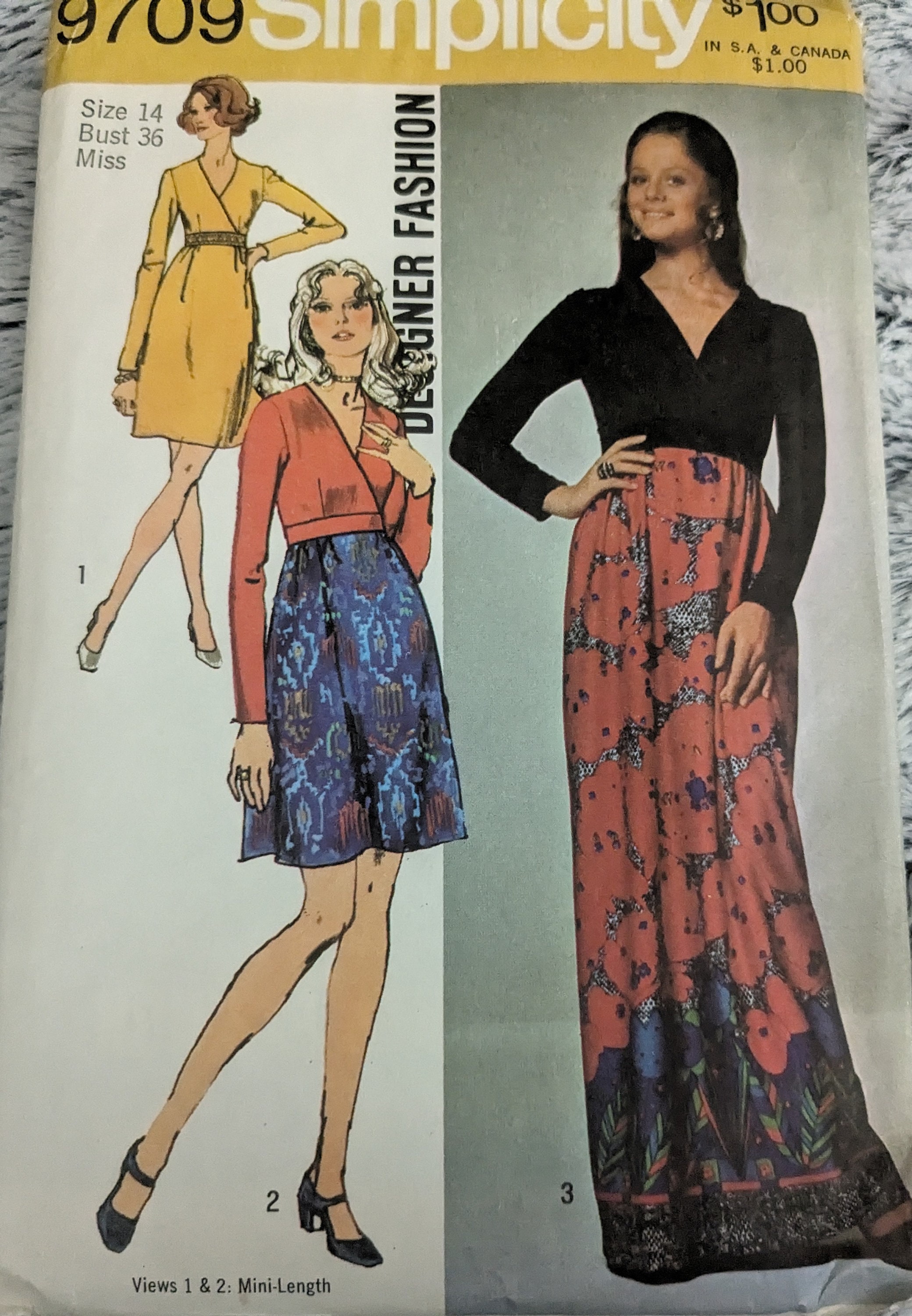 U Pick 1970s Vintage Sewing Patterns Poncho Designer Marie Osmond ...