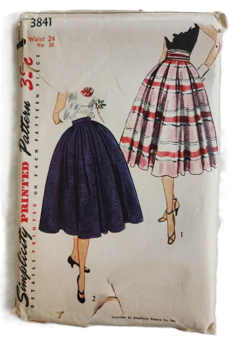 1940s/50 Vintage Sewing Pattern Simplicity 6417 3841 1782 2192 8457 ...