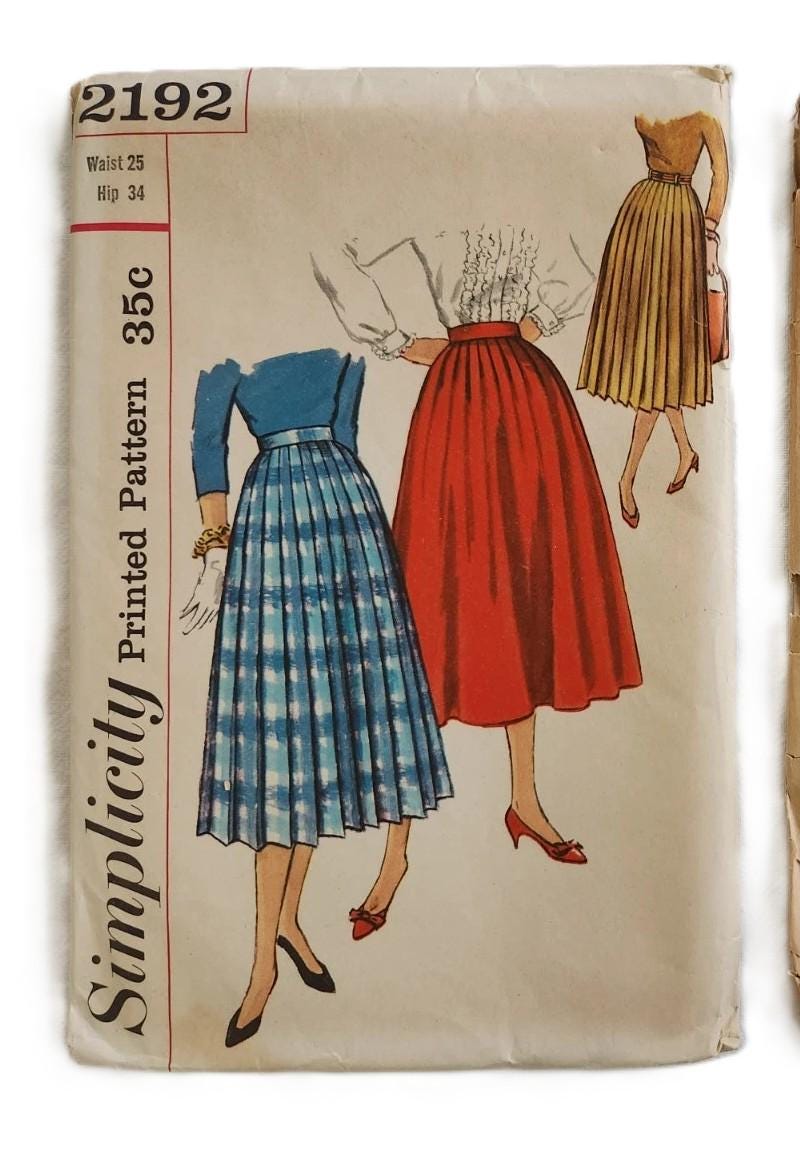 1940s/50 Vintage Sewing Pattern Simplicity 6417 3841 1782 2192 8457 ...