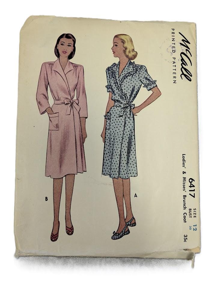 1940s/50 Vintage Sewing Pattern Simplicity 6417 3841 1782 2192 8457 ...
