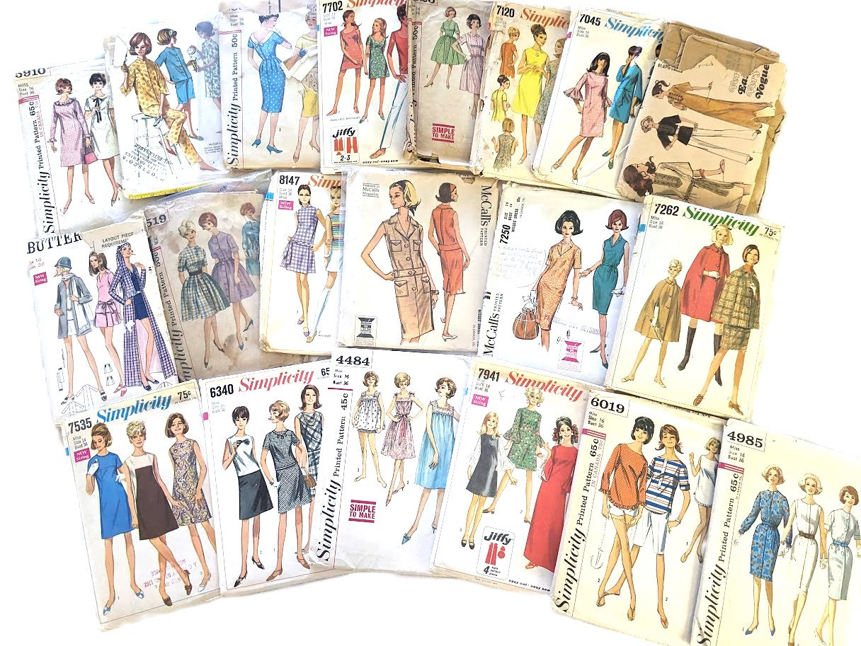 B36 Vintage Sewing Pattern Simplicity 3036 5910 8147 7045 7120