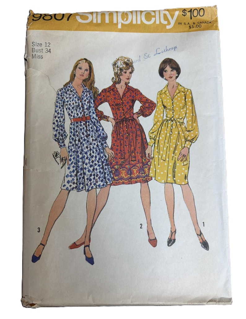 Vintage Sewing Patterns Simplicity 9807 9013 5913 8751 7675 5247 5029 ...