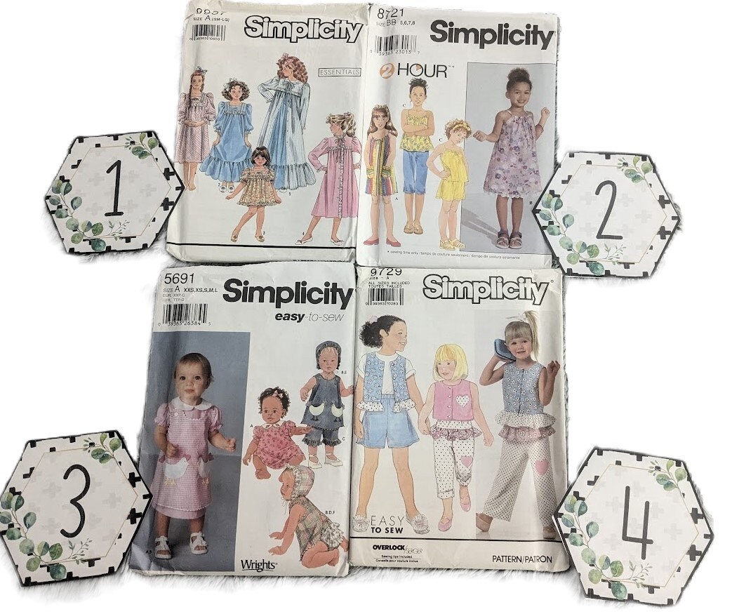 Simplicity R11329 UC Simplicity Children Sewing Pattern 9937 7696 9729 7995 9350 8967 ...