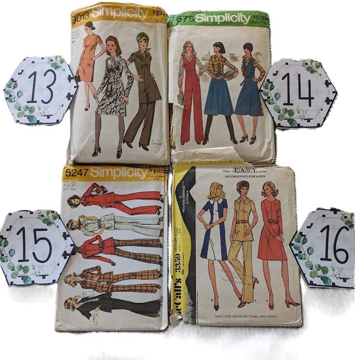 Vintage Sewing Patterns Simplicity 9013 5913 8751 7675 5247 8982 5475 ...