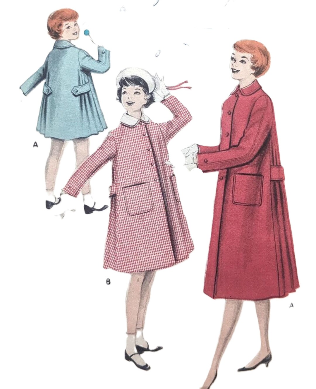 RARE COMPLETE FREE Ship 1950S Vintage Childrens Sewing Pattern ...