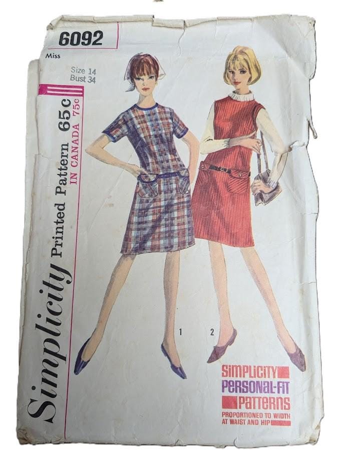 Mhm Pattern Vintage 1960s/70s Sewing Pattern Vogue 6005 1600 1545 7119 6543 7788 ...