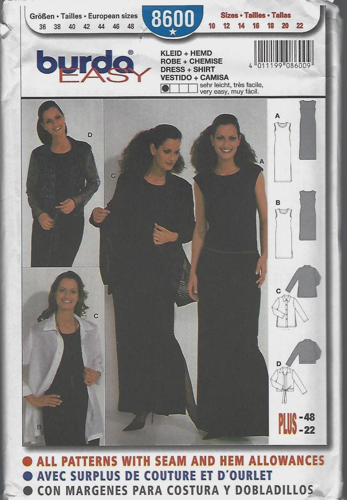 Burda Sewing Pattern 27642 6522 6547 6490 6631 6883 6909 6530 6754 6523 ...