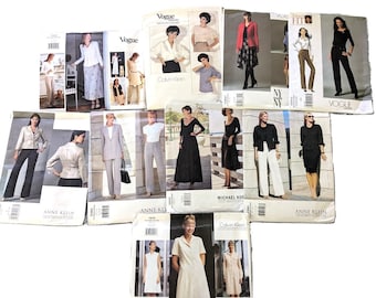 Uncut Sewing Pattern Vogue Designer 9861 1128 1891 8138 1919 2601 9253 1544 9698 9565 Very Easy Very Vogue
