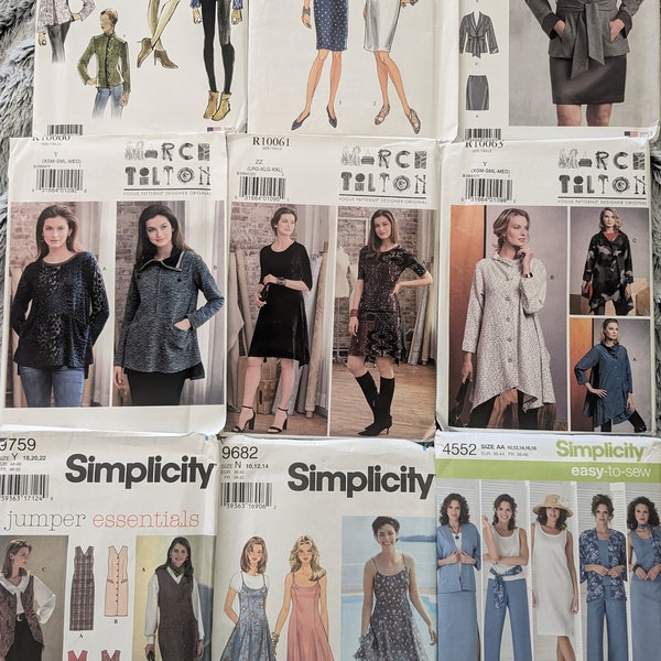 U Pick uncut Vogue Simplicity  Sewing Patterns Reg/Plus Size Dress Pants Top More