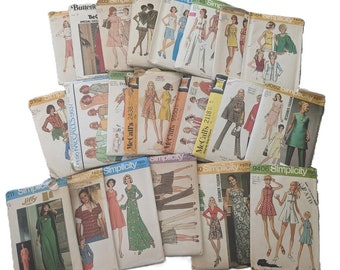 1970s Vintage Sewing Pattern Simplicity 5466 6156 9676  7211 6518 8746 6839 9080 5419 8745 6984 9603 5043 6514 6574 8885 5041 McCalls 3230