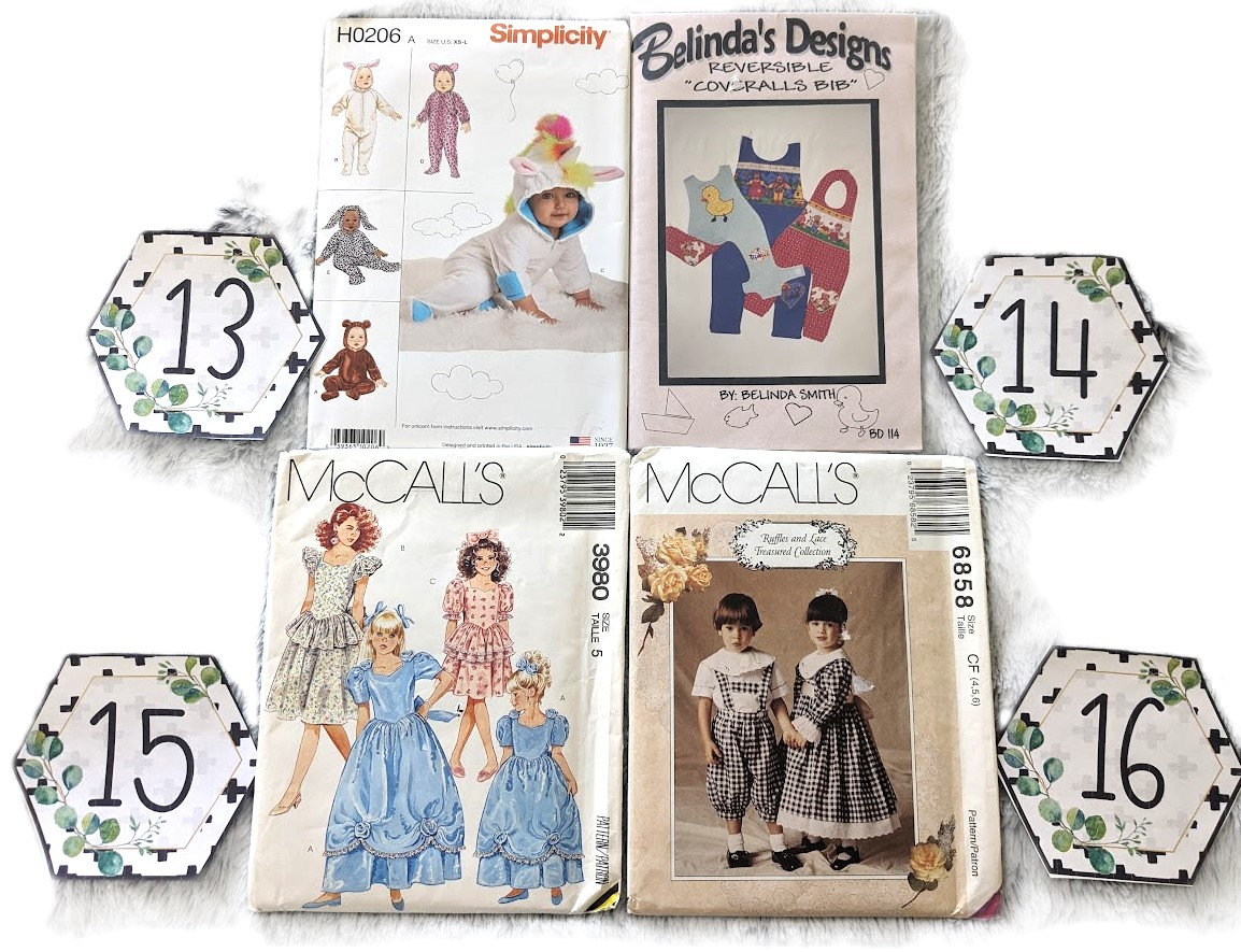 UC Childrens Sewing Pattern Mccalls 8902 8827 4302 5827 6858 3980 263 ...