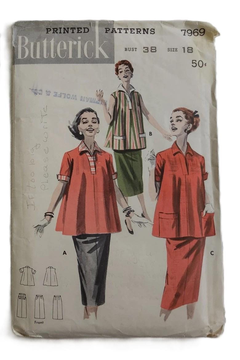 1940s/50 Vintage Sewing Pattern Simplicity 6417 3841 1782 2192 8457 ...