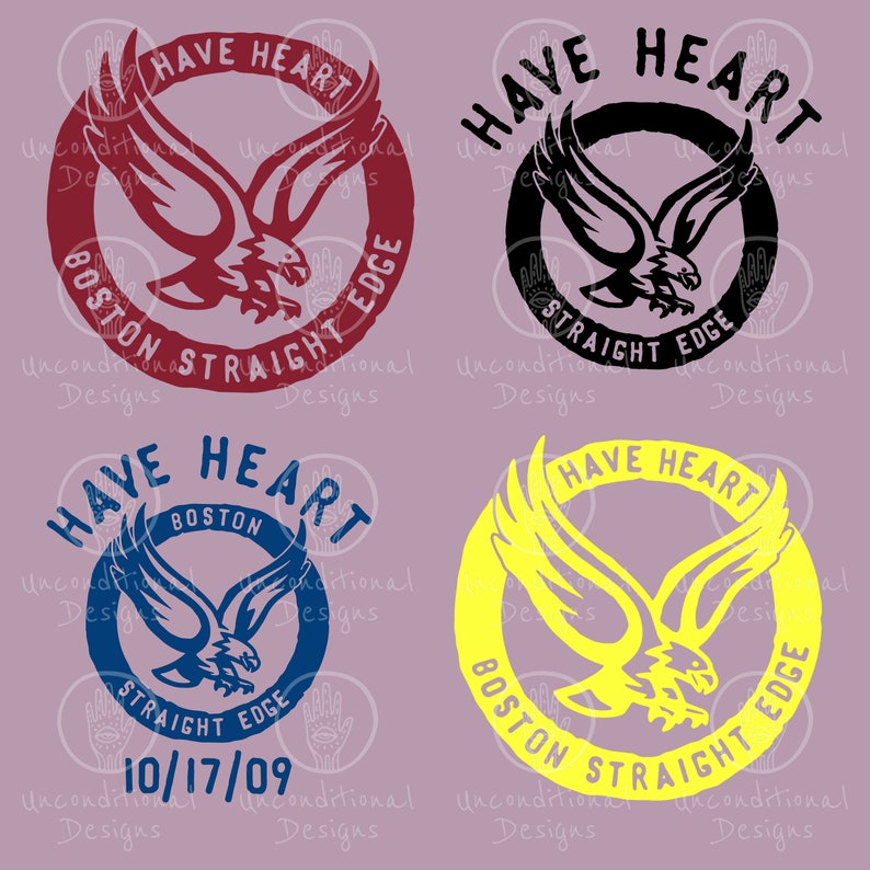 Have Heart Boston Straight Edge PNG, Have Heart Hardcore Band Merch