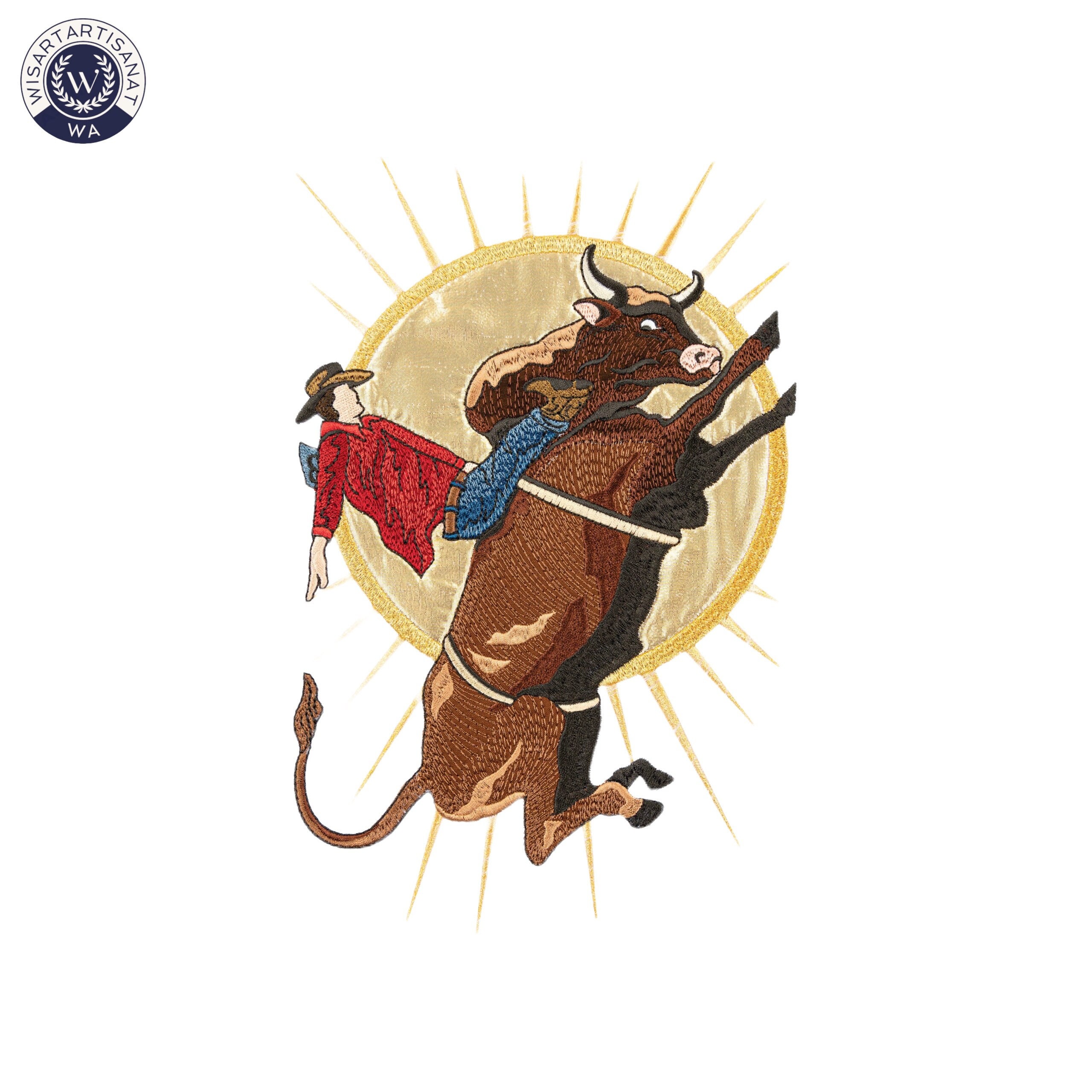 Rodeo Bullrider Embroidery File Design, Rodeo Embroidery, Western ...