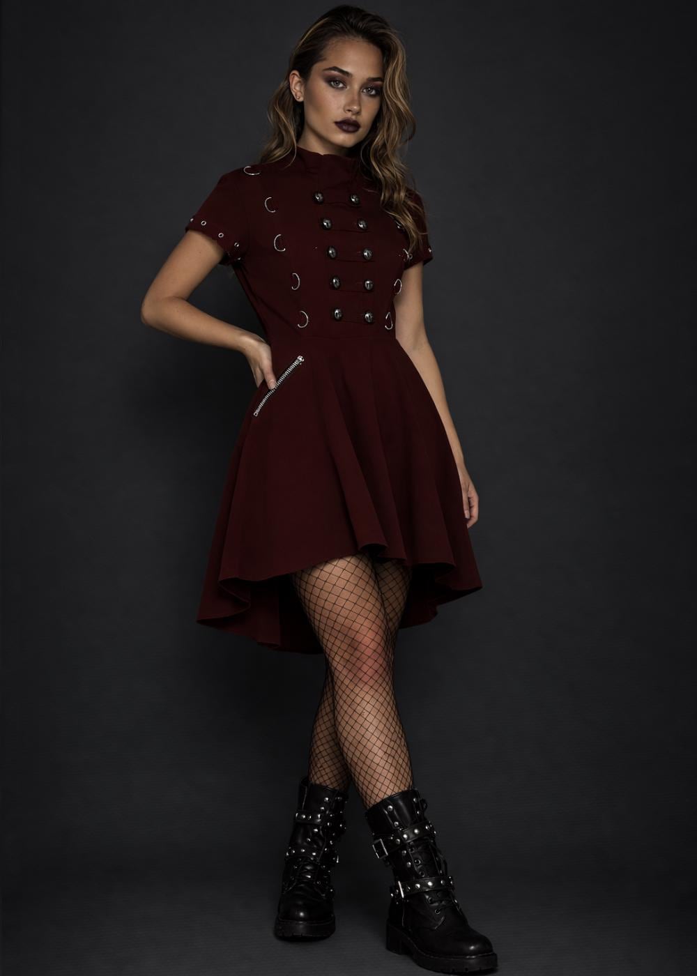 blue dress for baby girl Spinning Round Burgundy Red Dress, Large - The Mint Julep Boutique
