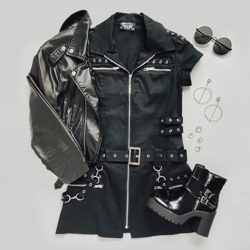 Stampz Goth Mini Dress