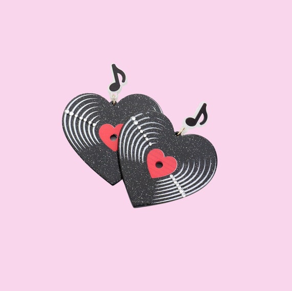 Rock + Roll Record Earrings Rock + Roll Record Earrings