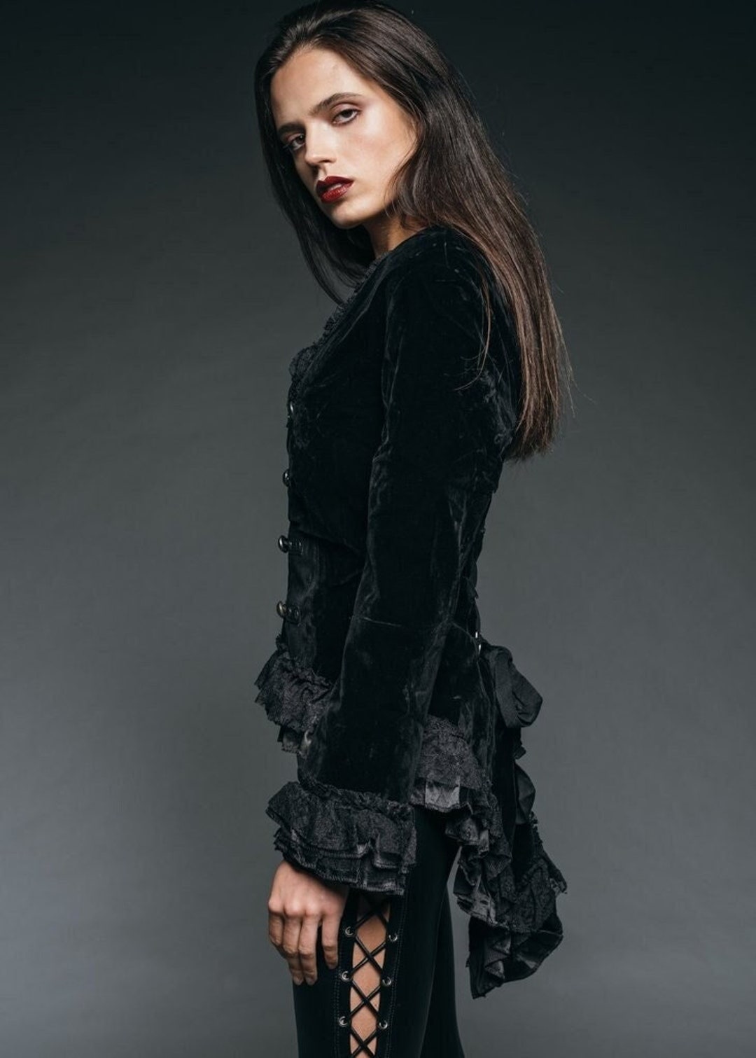 Vintage Women Gothic Coats & Jackets Outfits | Women Plus Size