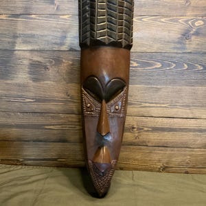 Hnad crafter wooden mask, Made in Ghana