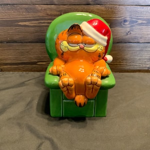 The Original Christmas Savings Club Cat, Garfield piggy bank by Enesco